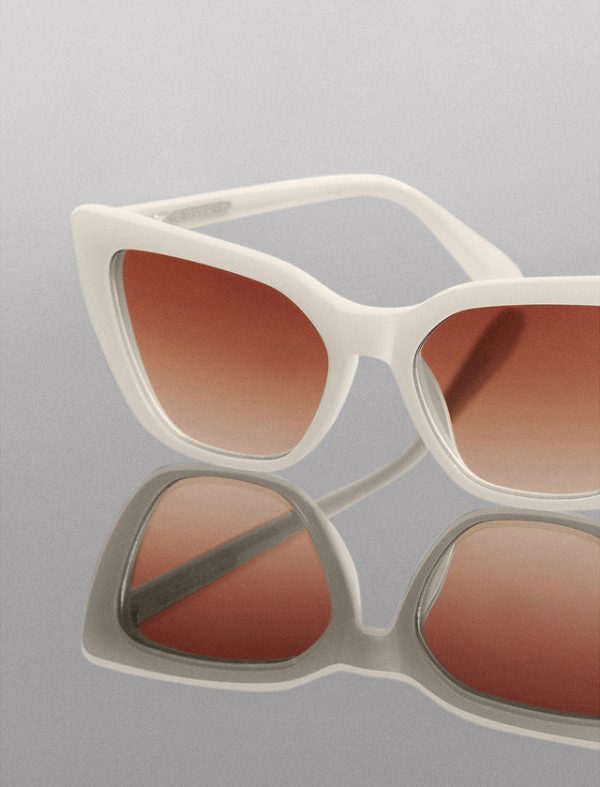 Bcbg Kendall Cat Eye Sunglasses Ivory - Image 5