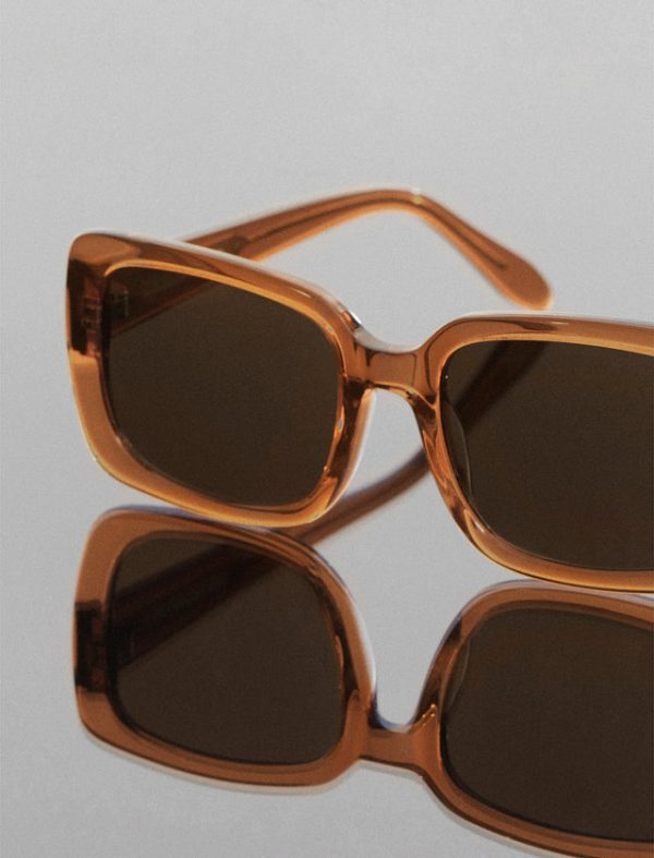 Bcbg Rectangle 1982 Sunglasses Apricot - Image 5