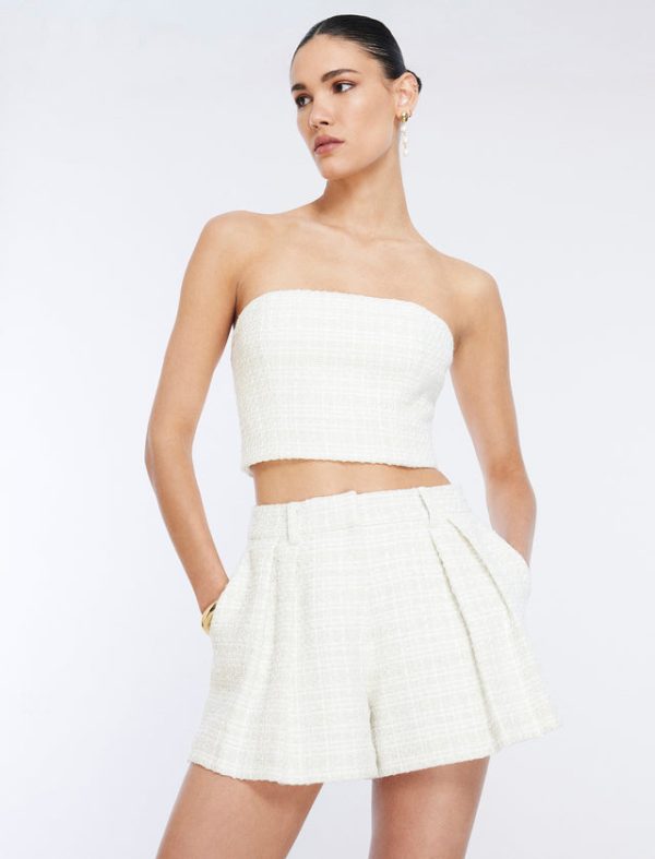 Bcbg Tweed Short Gardenia - Image 5