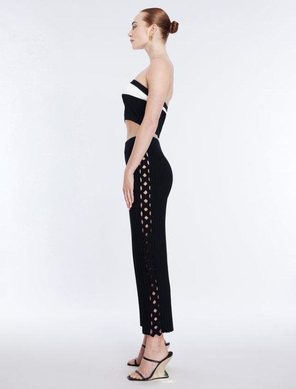 Bcbg Knit Cutout Pant Black - Image 3