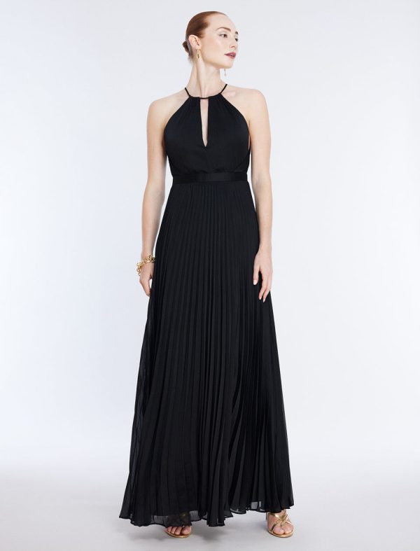 Bcbg Primrose Pleated Gown Black - Image 2