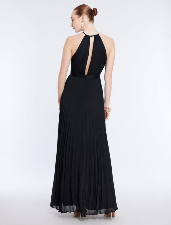 Bcbg Primrose Pleated Gown Black - Image 4