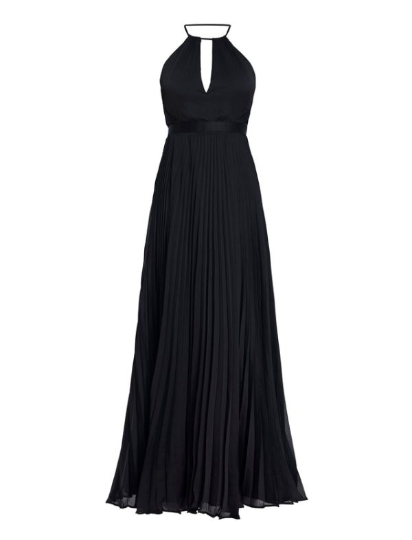 Bcbg Primrose Pleated Gown Black - Image 7