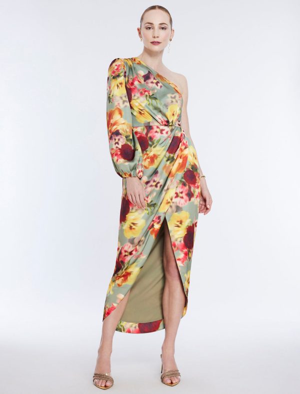 Bcbg Malena Asymmetrical Dress Floral Daze - Image 2