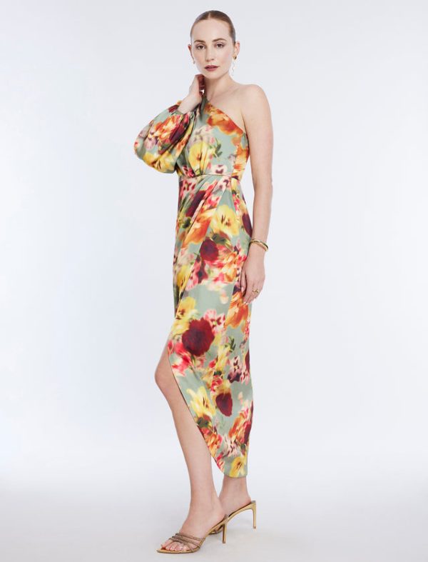 Bcbg Malena Asymmetrical Dress Floral Daze - Image 3