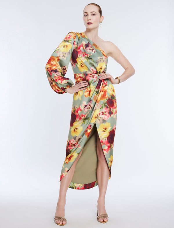 Bcbg Malena Asymmetrical Dress Floral Daze - Image 5