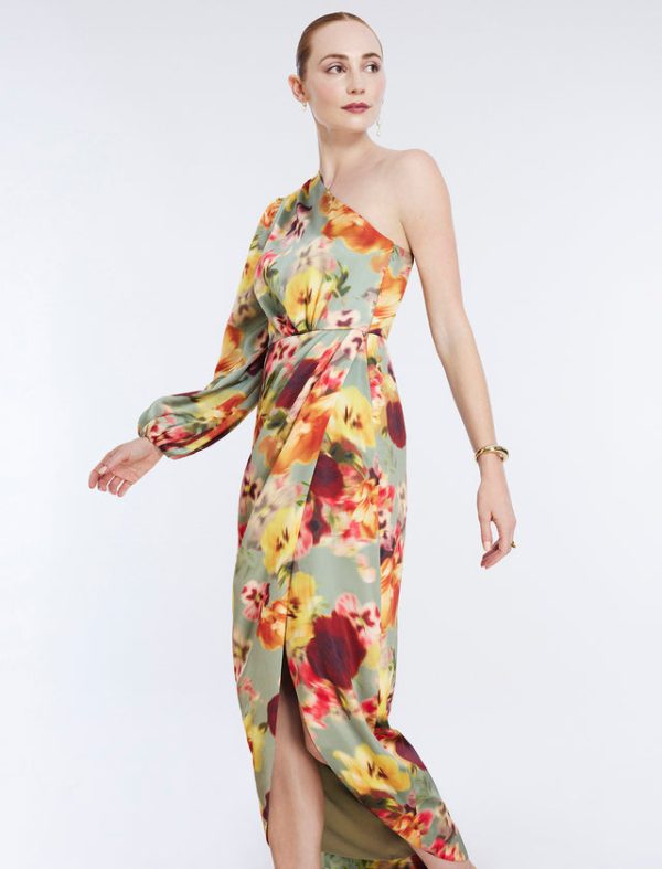 Bcbg Malena Asymmetrical Dress Floral Daze - Image 6