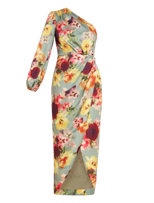 Bcbg Malena Asymmetrical Dress Floral Daze - Image 7