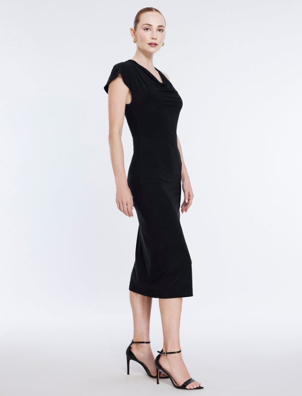 Bcbg Blianna Asymmetrical Dress Black - Image 3