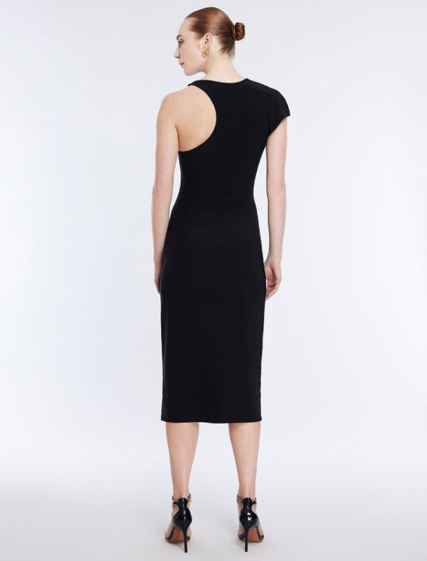 Bcbg Blianna Asymmetrical Dress Black - Image 4