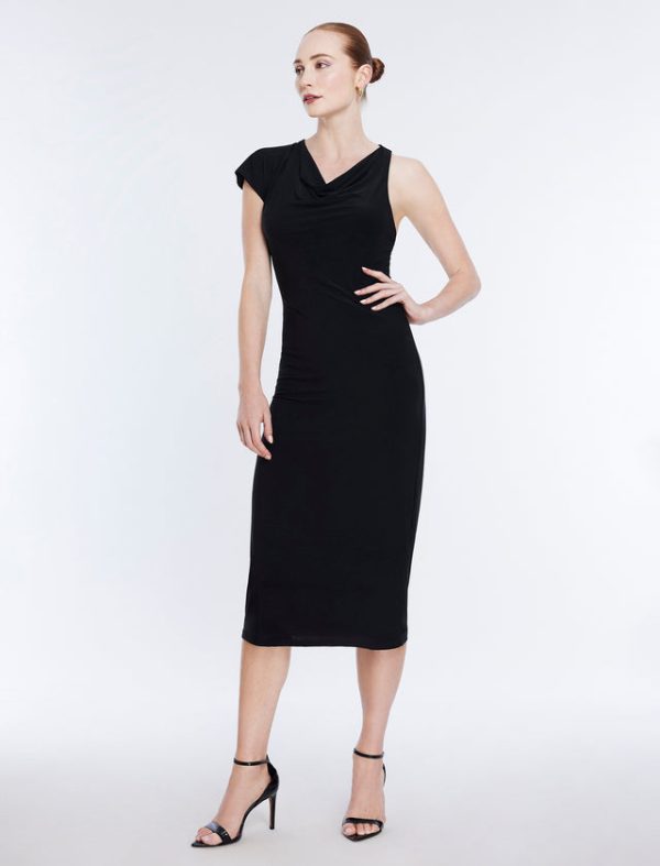 Bcbg Blianna Asymmetrical Dress Black - Image 5