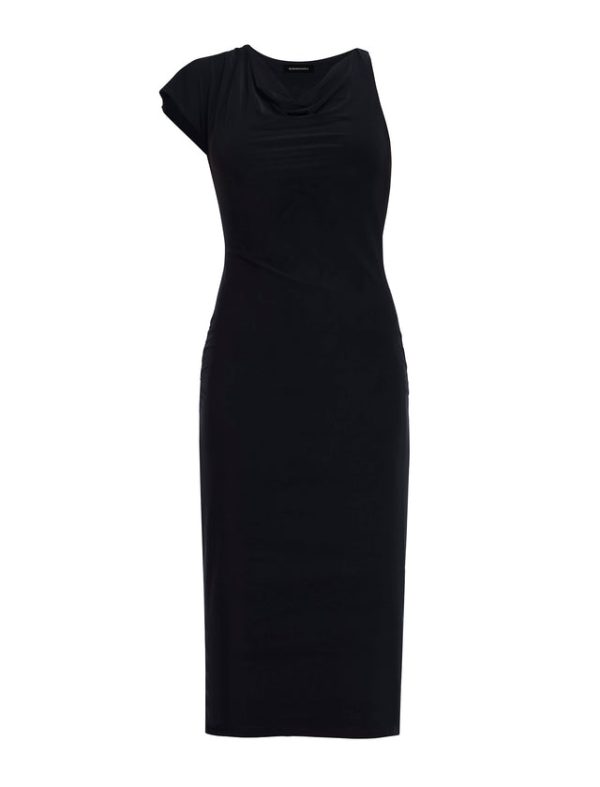 Bcbg Blianna Asymmetrical Dress Black - Image 7