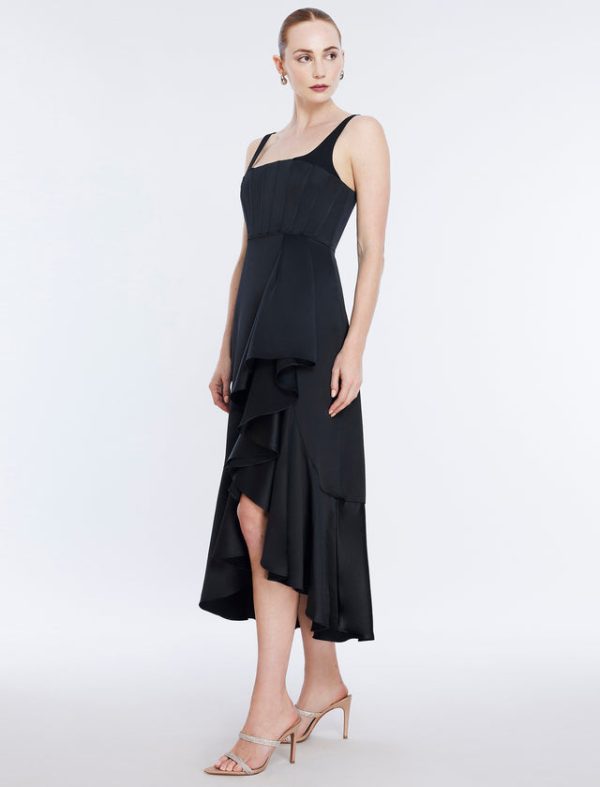 Bcbg Alloria Sleeveless Cocktail Dress Black - Image 3