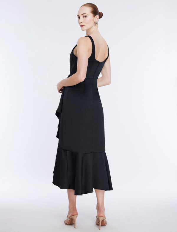 Bcbg Alloria Sleeveless Cocktail Dress Black - Image 4