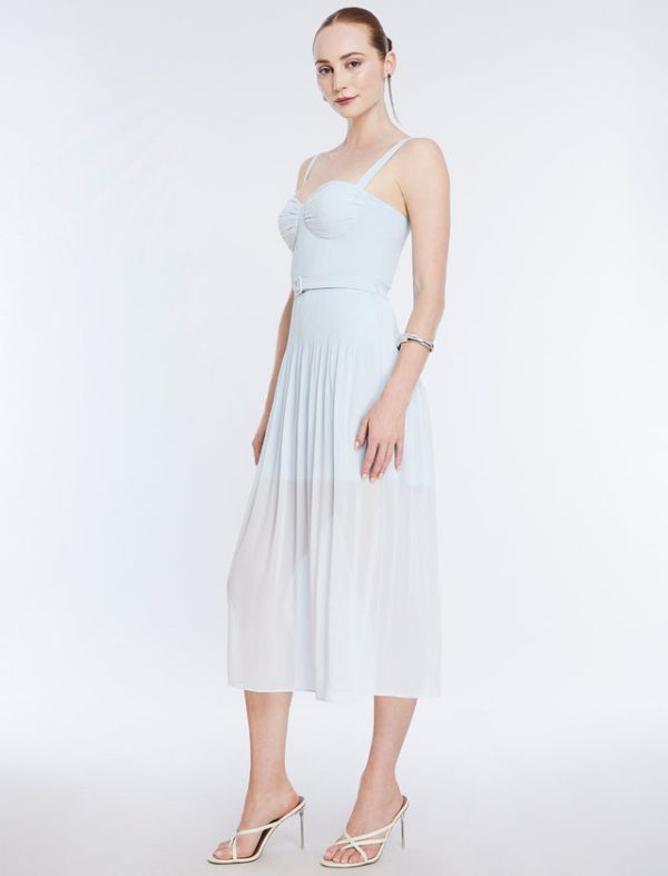 Bcbg Gregoria Midi Dress Ice Blue - Image 3