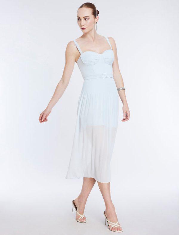 Bcbg Gregoria Midi Dress Ice Blue - Image 5