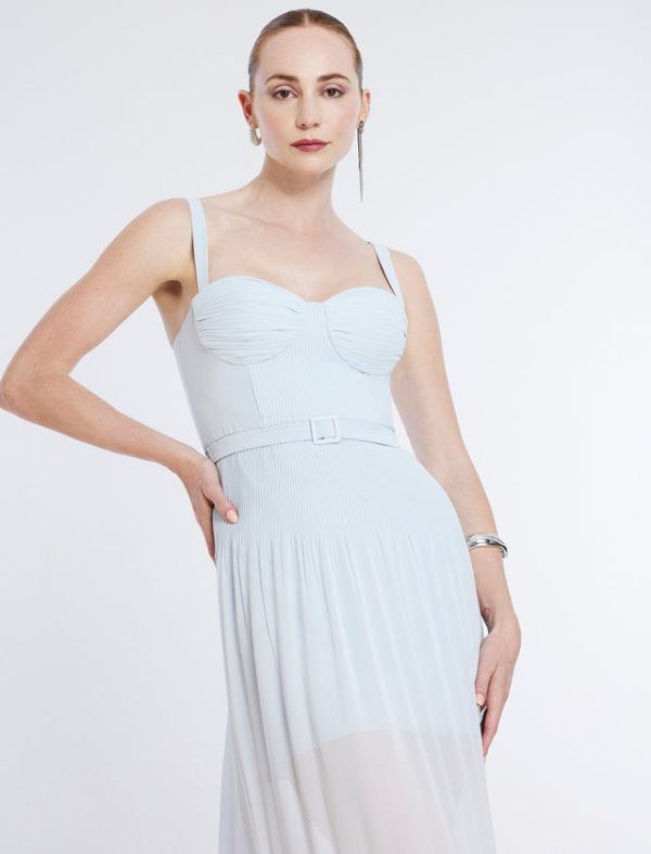 Bcbg Gregoria Midi Dress Ice Blue - Image 6