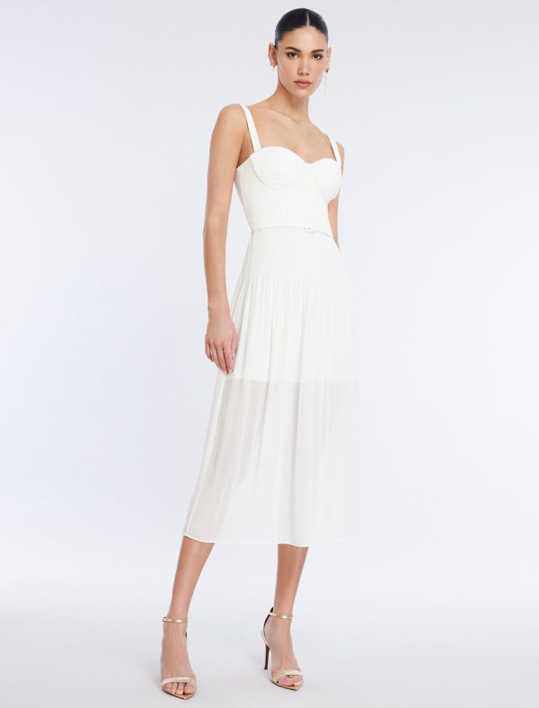 Bcbg Gregoria Midi Dress Gardenia - Image 2