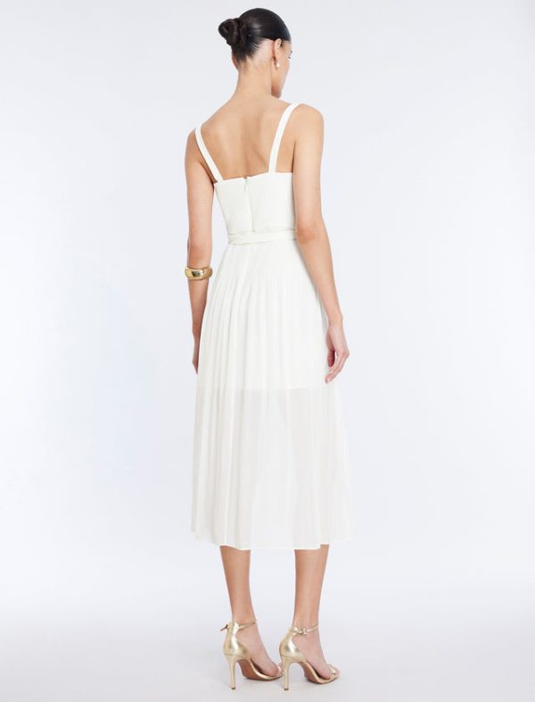 Bcbg Gregoria Midi Dress Gardenia - Image 4