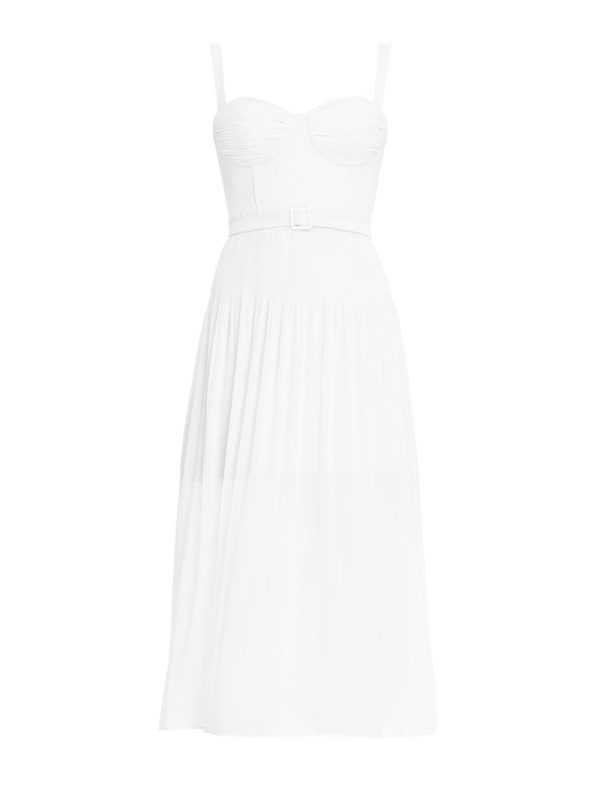 Bcbg Gregoria Midi Dress Gardenia - Image 7