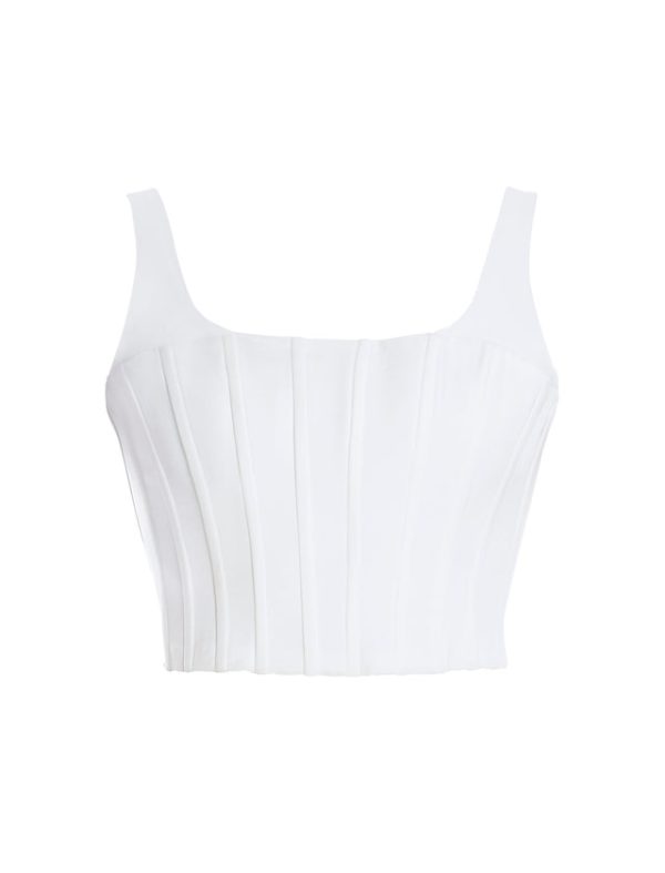 Bcbg Sleeveless Corset Top Gardenia - Image 7