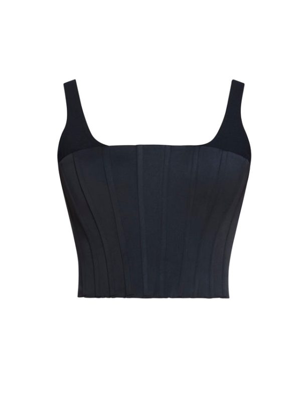 Bcbg Sleeveless Corset Top Black - Image 7