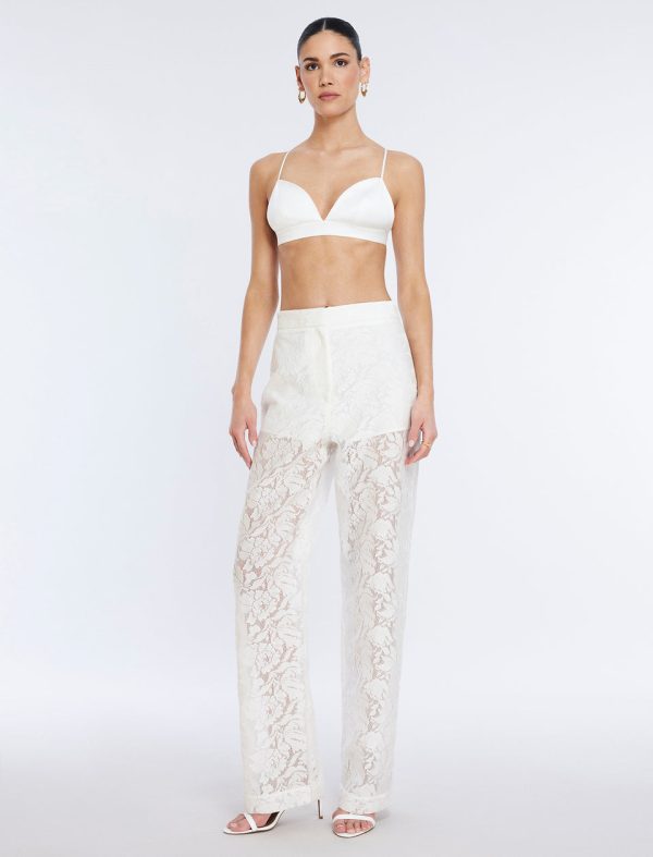 Bcbg Rialla Lace Pant Gardenia - Image 2