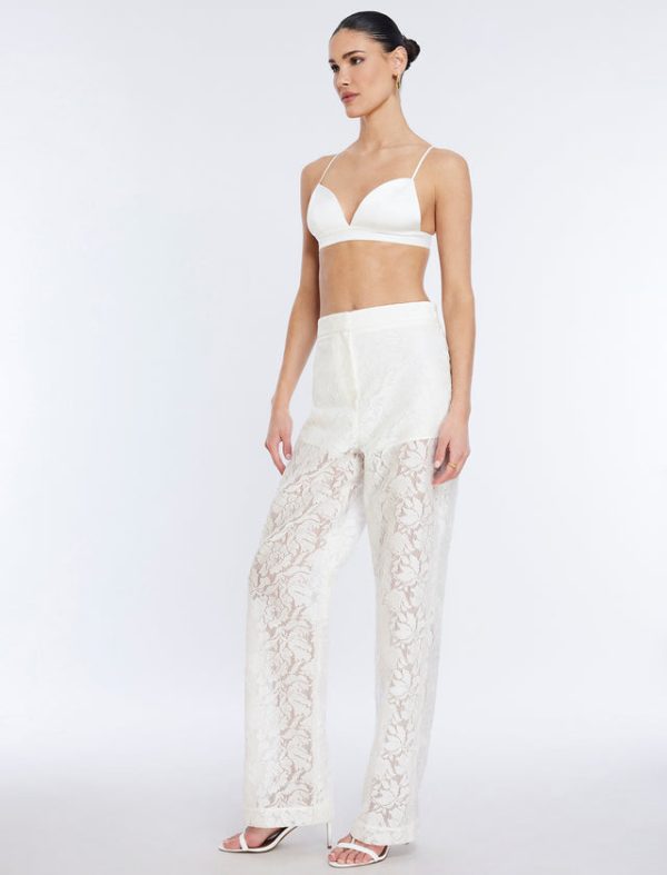 Bcbg Rialla Lace Pant Gardenia - Image 3