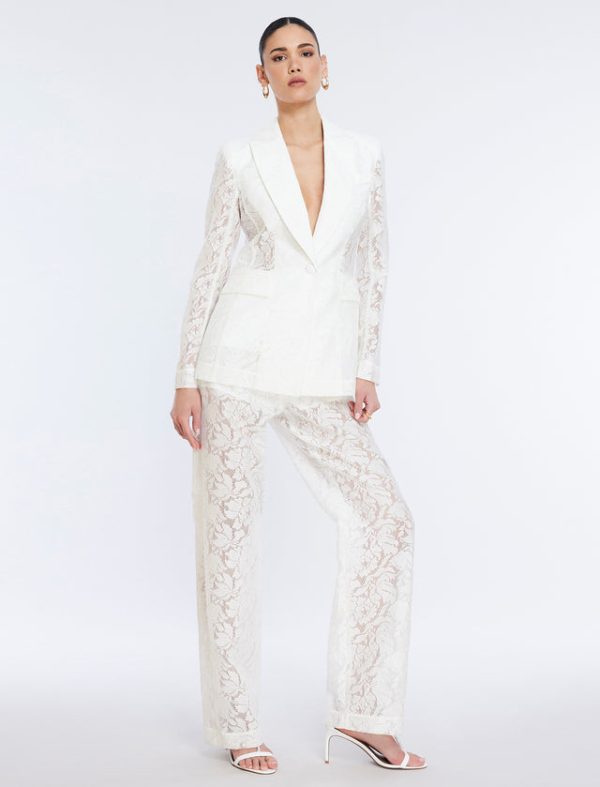 Bcbg Rialla Lace Pant Gardenia - Image 5