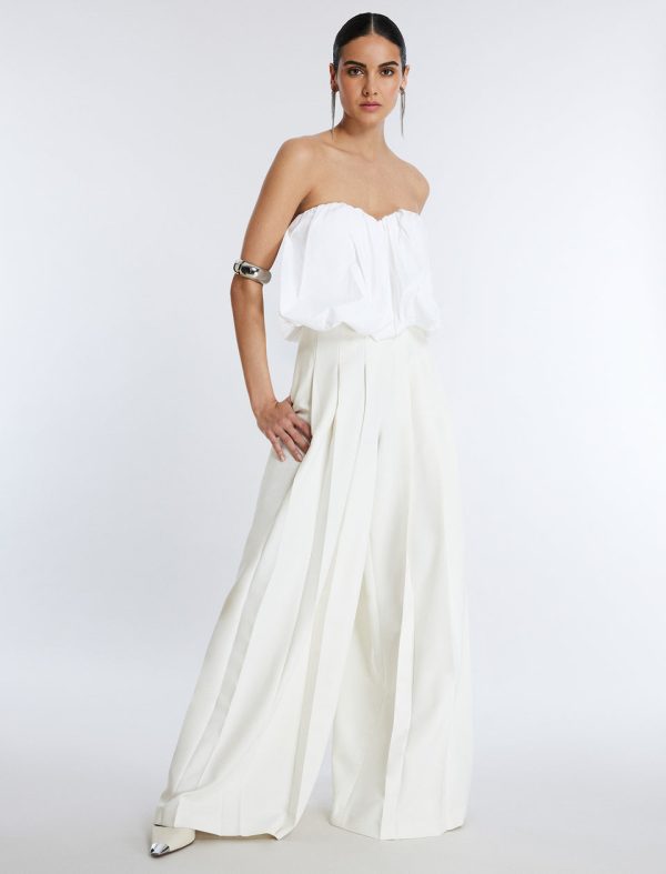 Bcbg Strapless Cotton Poplin Top - Image 2