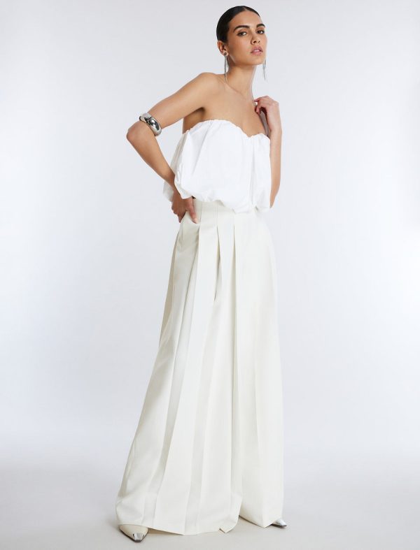 Bcbg Strapless Cotton Poplin Top - Image 3