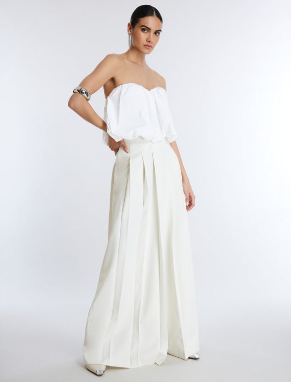 Bcbg Strapless Cotton Poplin Top - Image 5