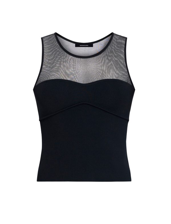 Bcbg Sheer Yoke Knit Top - Image 7