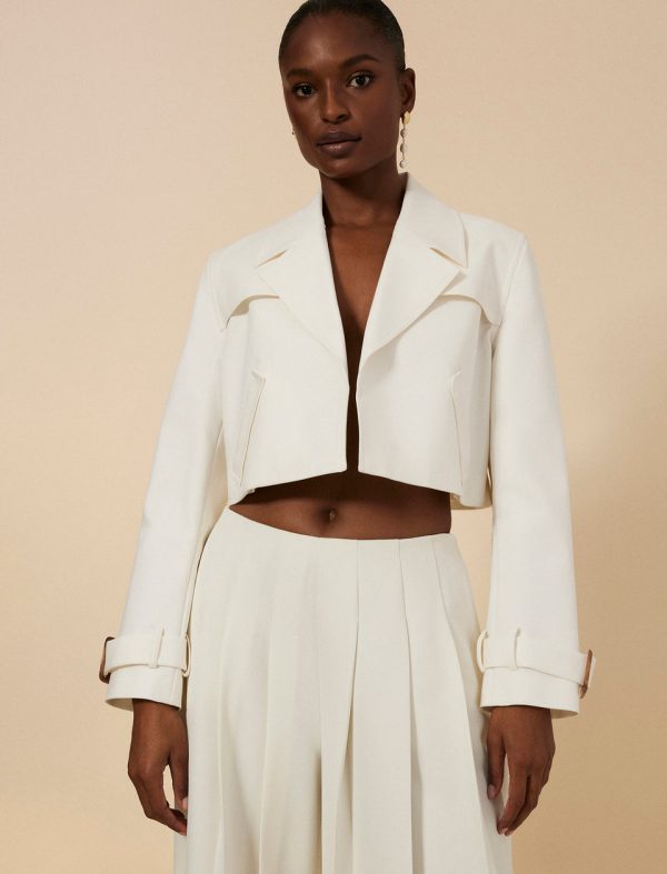 Bcbg Cropped Trench Jacket