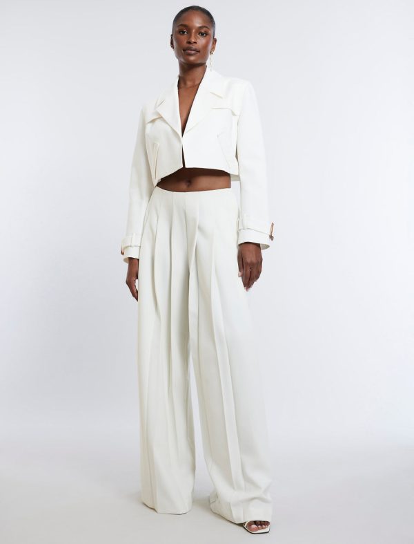 Bcbg Cropped Trench Jacket - Image 5