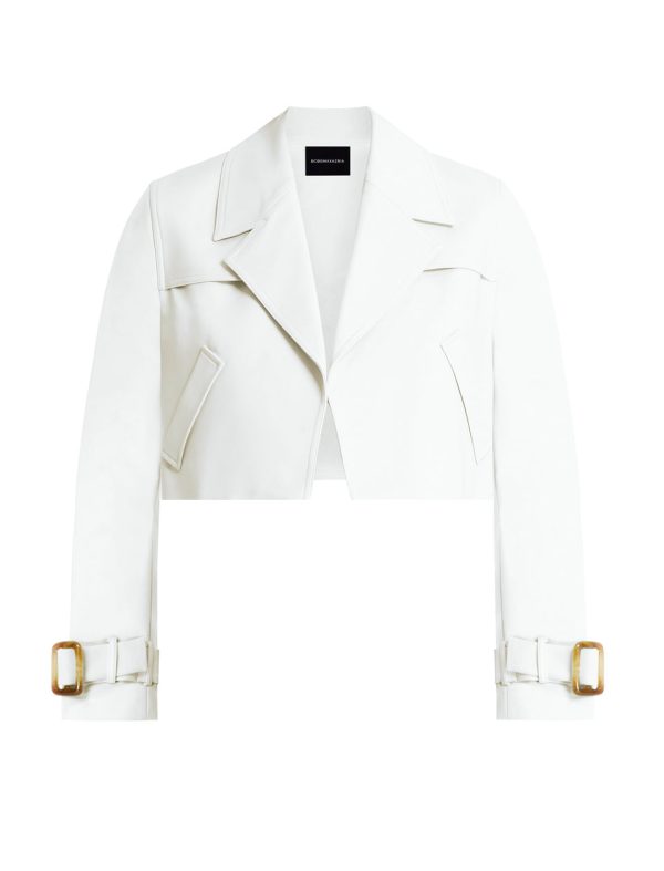 Bcbg Cropped Trench Jacket - Image 7