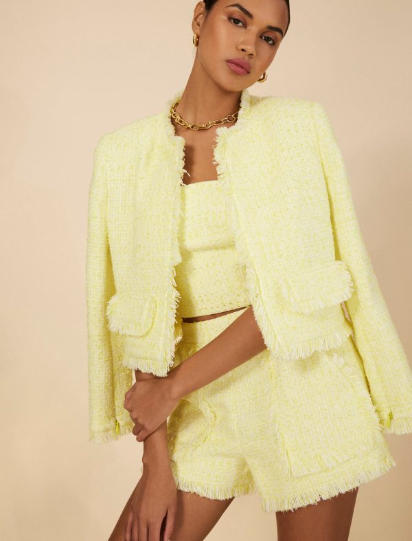 Bcbg Boucle Tweed Jacket