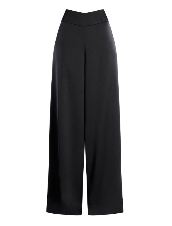 Bcbg Trouser Aire Wide-Leg Satin Trouser - Image 7