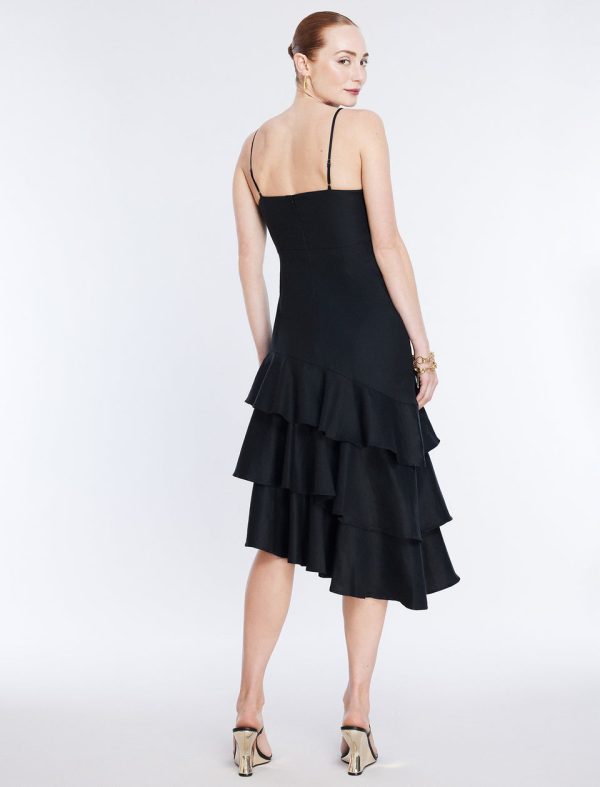 Bcbg Esme Asymmetrical Ruffle Dress - Image 4