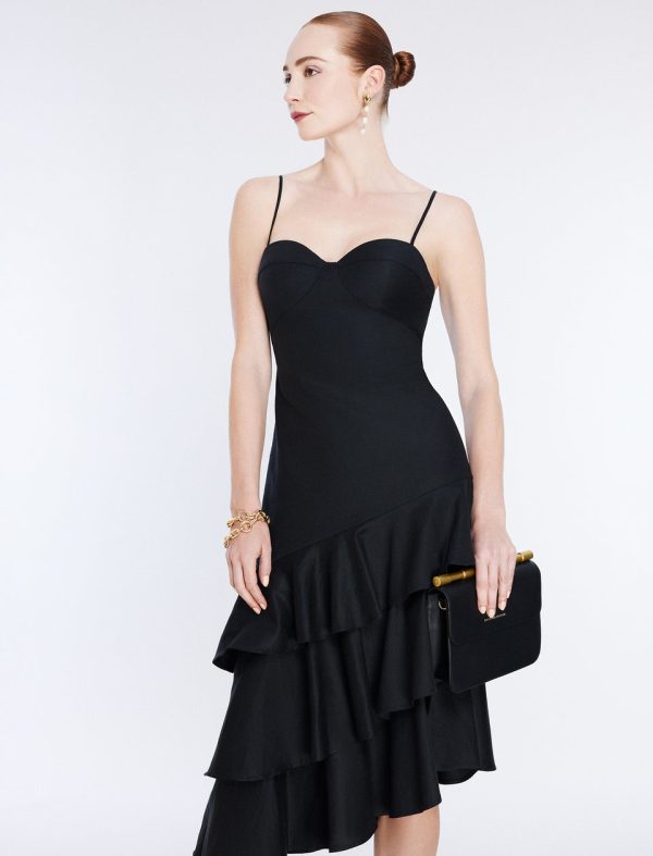 Bcbg Esme Asymmetrical Ruffle Dress - Image 6