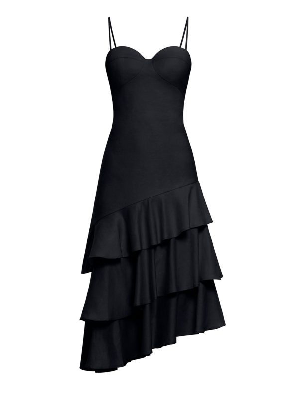 Bcbg Esme Asymmetrical Ruffle Dress - Image 7