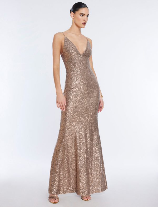 Bcbg Jiona Sequined Evening Gown - Image 3