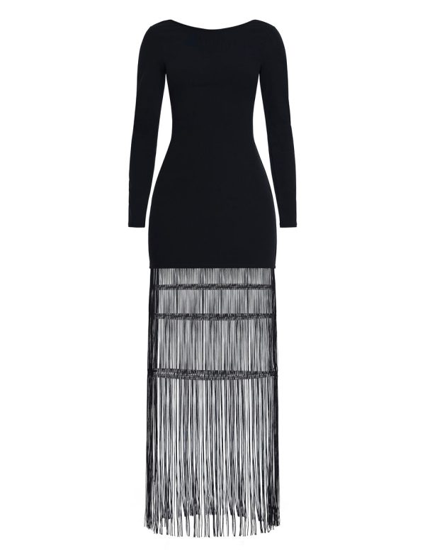 Bcbg Tabitha Knit Fringe Mini Dress - Image 6