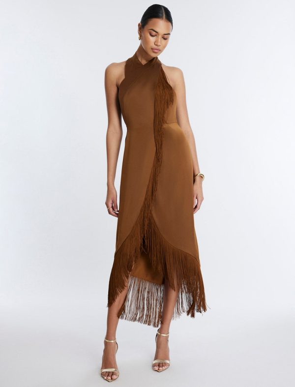 Bcbg Arla Halter Fringe Dress - Image 2