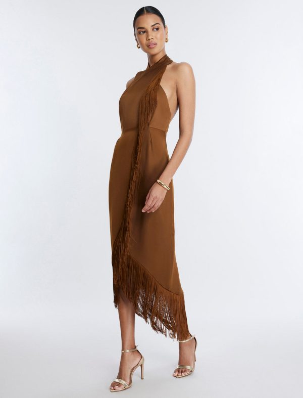 Bcbg Arla Halter Fringe Dress - Image 3