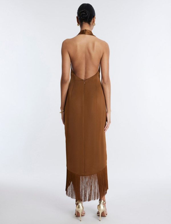 Bcbg Arla Halter Fringe Dress - Image 4