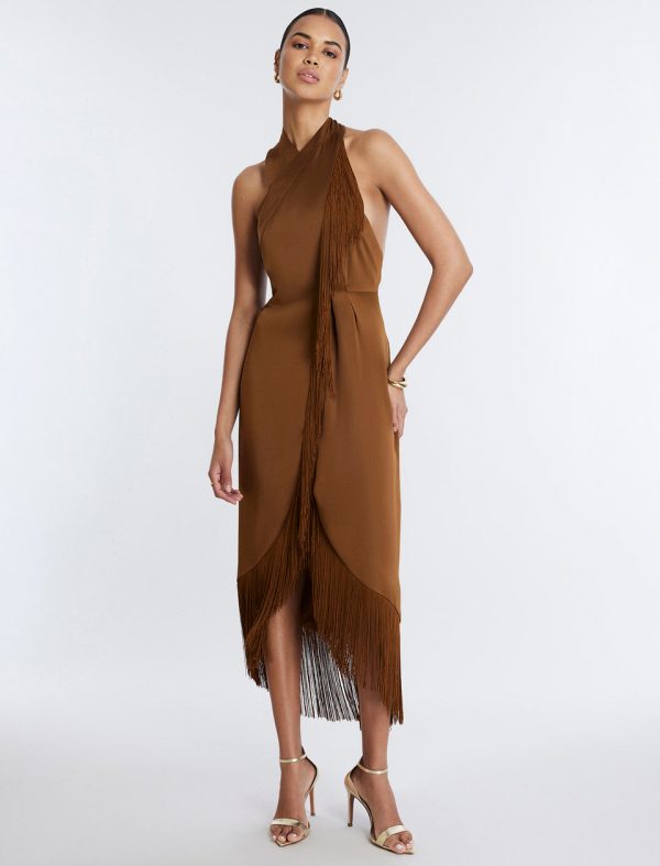 Bcbg Arla Halter Fringe Dress - Image 5