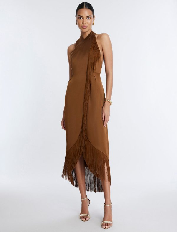 Bcbg Arla Halter Fringe Dress - Image 6