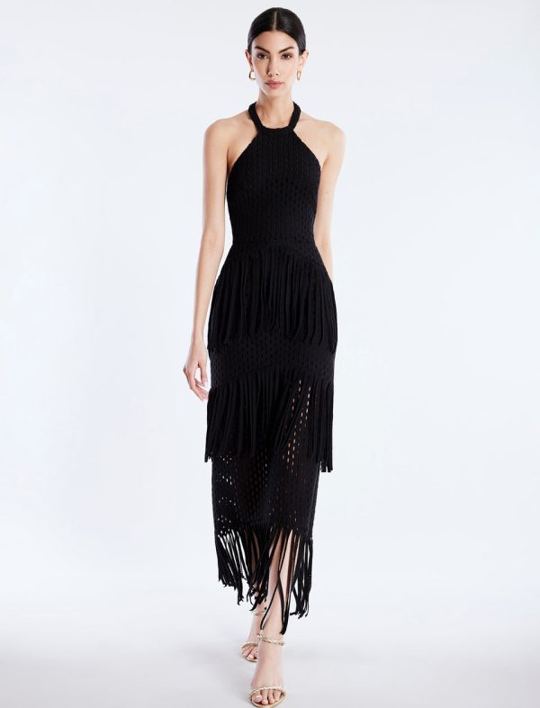 Bcbg Maci Lace Fringe Midi Dress - Image 4