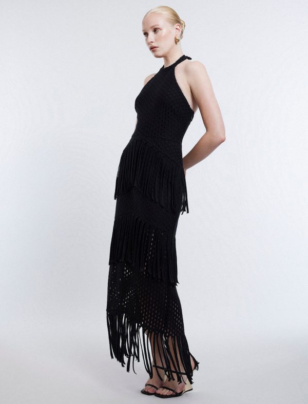 Bcbg Maci Lace Fringe Midi Dress - Image 5